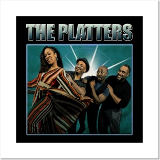 Cinematic Doo-Wop Melodies Platter Vintage Vocal Scenes Apparel Posters and Art